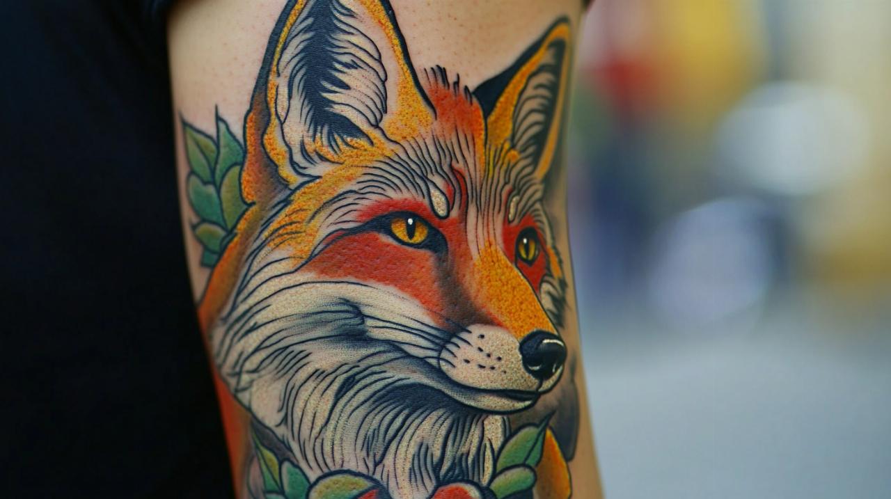 ¿Qué significa el tatuaje del zorro? Interpretaciones profundas al fusionarlo con rosas y elementos florales